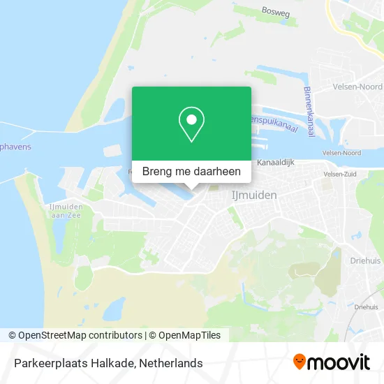 Parkeerplaats Halkade kaart