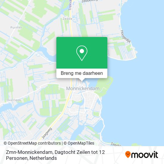 Zmn-Monnickendam, Dagtocht Zeilen tot 12 Personen kaart