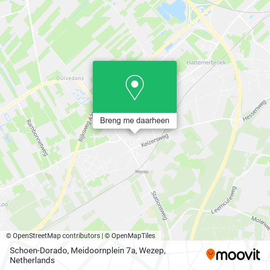 Schoen-Dorado, Meidoornplein 7a, Wezep kaart