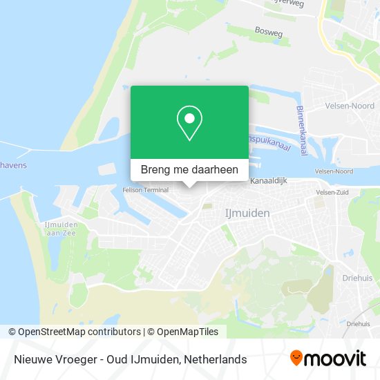 Nieuwe Vroeger - Oud IJmuiden kaart