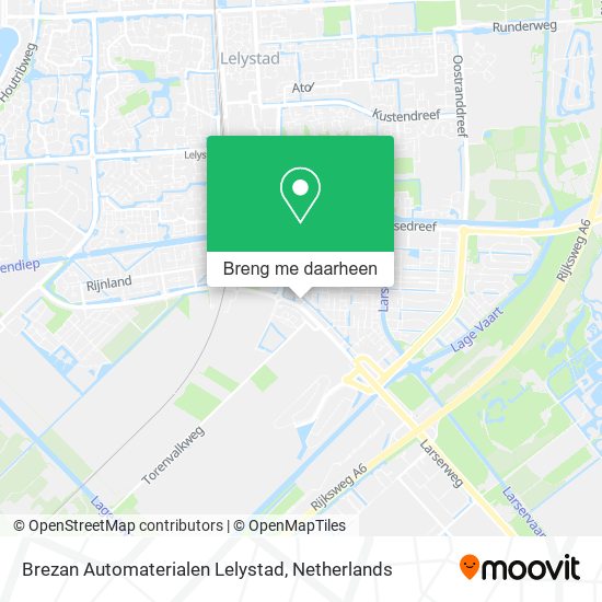 Brezan Automaterialen Lelystad kaart