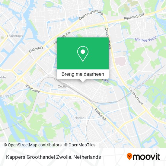 Kappers Groothandel Zwolle kaart