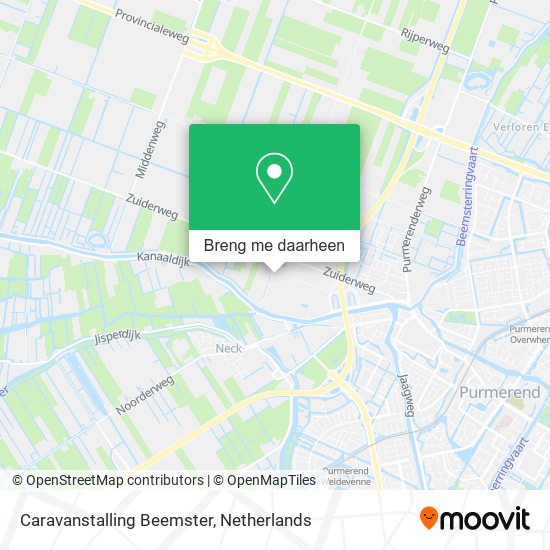 Caravanstalling Beemster kaart