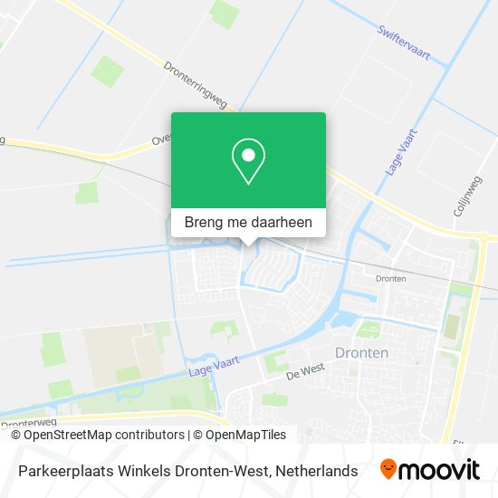 Parkeerplaats Winkels Dronten-West kaart