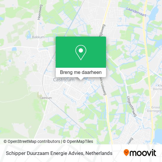 Schipper Duurzaam Energie Advies kaart