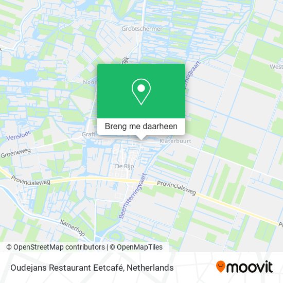 Oudejans Restaurant Eetcafé kaart