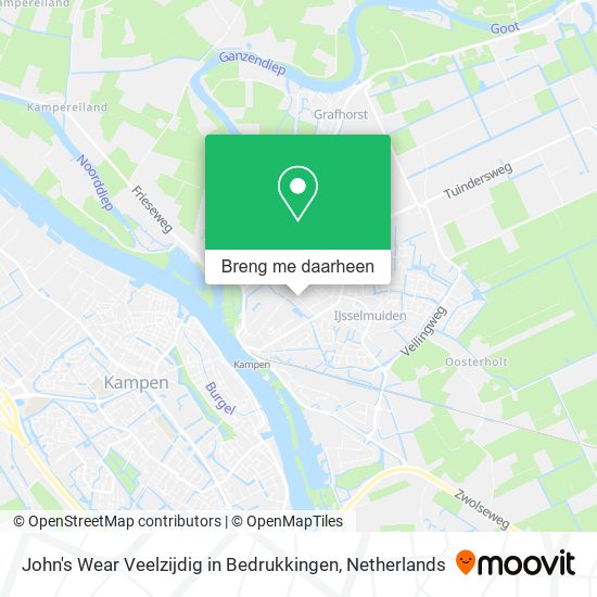 John's Wear Veelzijdig in Bedrukkingen kaart