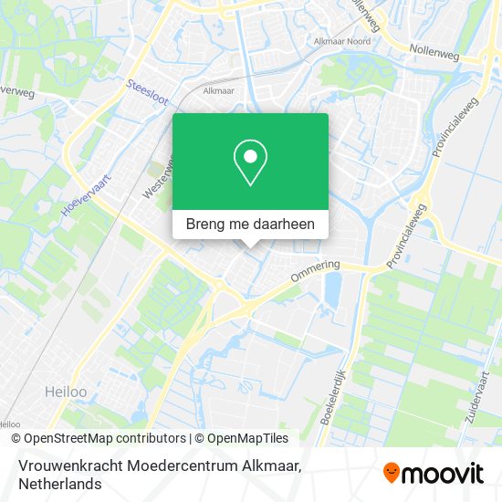 Vrouwenkracht Moedercentrum Alkmaar kaart