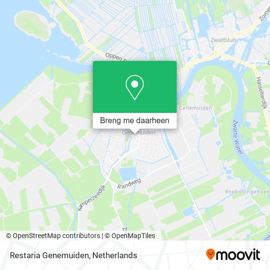 Restaria Genemuiden kaart