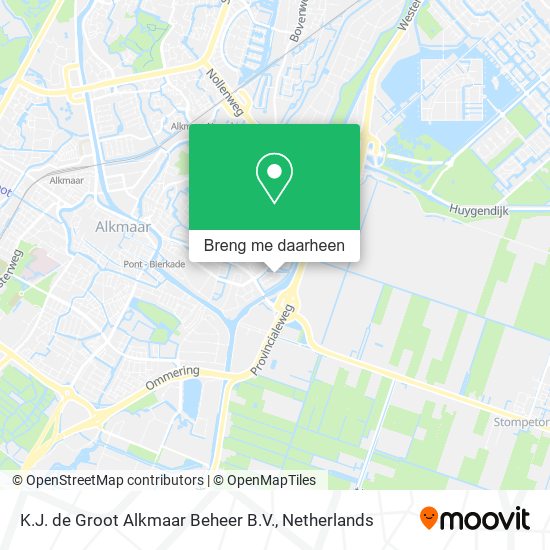 K.J. de Groot Alkmaar Beheer B.V. kaart