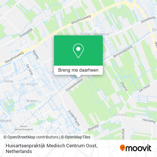 Huisartsenpraktijk Medisch Centrum Oost kaart