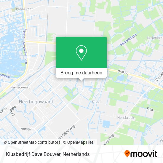 Klusbedrijf Dave Bouwer kaart