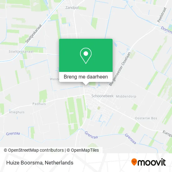 Huize Boorsma kaart