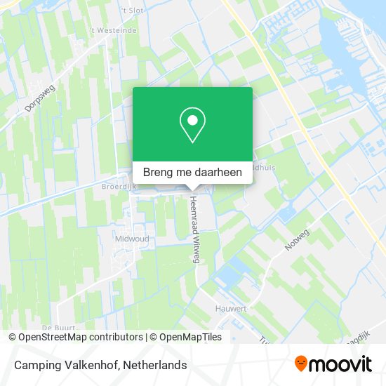 Camping Valkenhof kaart