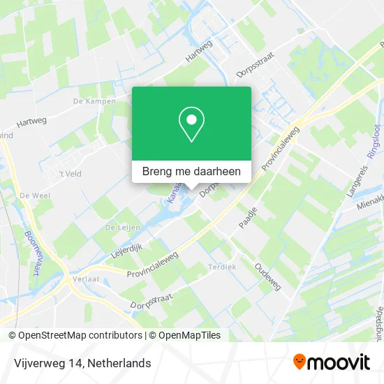 Vijverweg 14 kaart