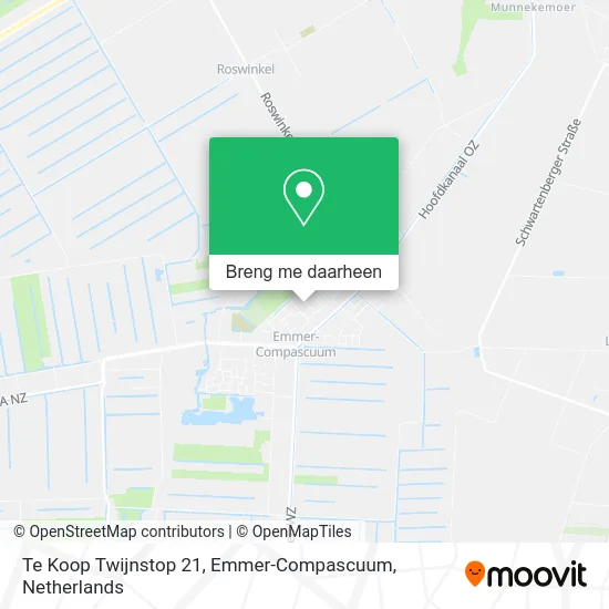 Te Koop Twijnstop 21, Emmer-Compascuum kaart