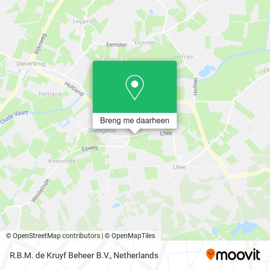 R.B.M. de Kruyf Beheer B.V. kaart