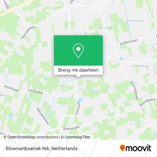 Bloemenboetiek Nik kaart