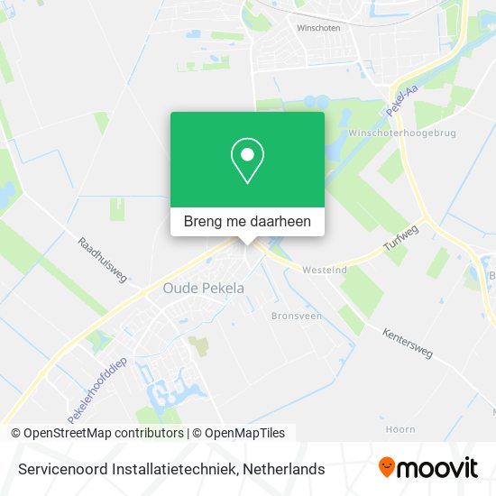 Servicenoord Installatietechniek kaart