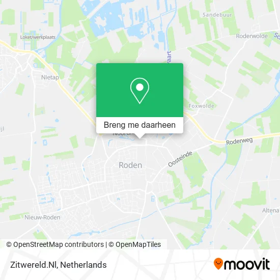 Zitwereld.Nl kaart