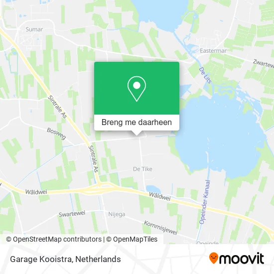 Garage Kooistra kaart