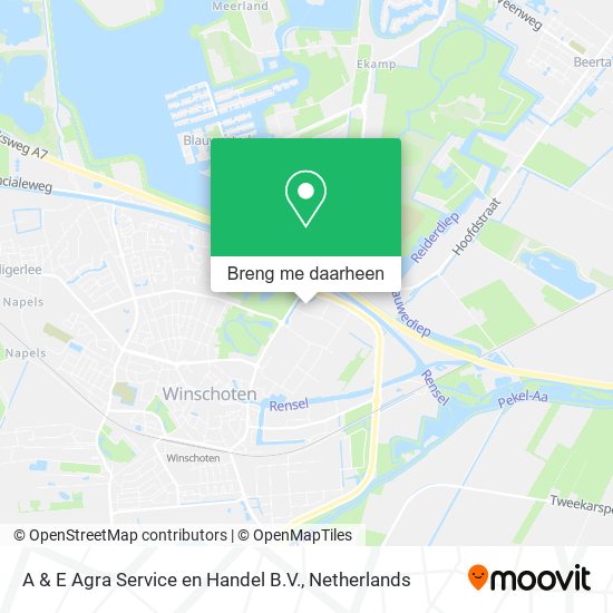 A & E Agra Service en Handel B.V. kaart