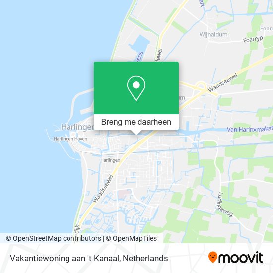 Vakantiewoning aan 't Kanaal kaart