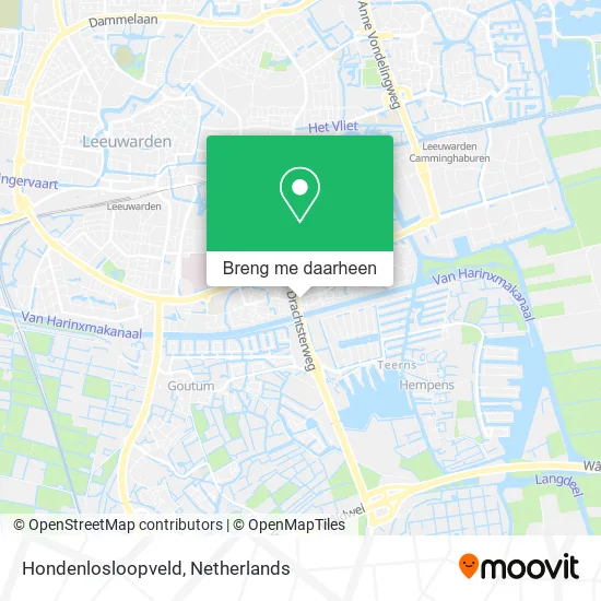 Hondenlosloopveld kaart