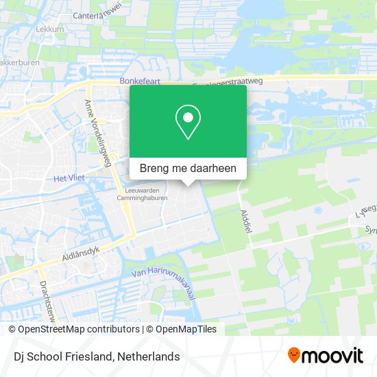 Dj School Friesland kaart
