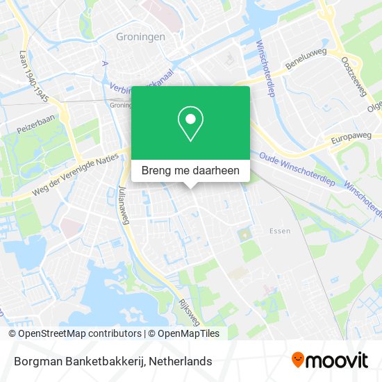 Borgman Banketbakkerij kaart