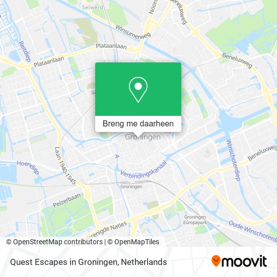 Quest Escapes in Groningen kaart