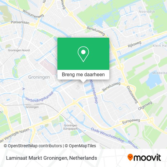 Laminaat Markt Groningen kaart