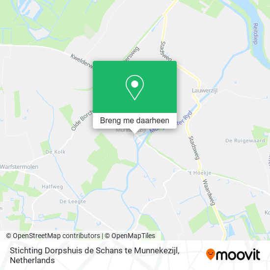 Stichting Dorpshuis de Schans te Munnekezijl kaart