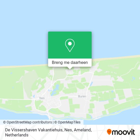 De Vissershaven Vakantiehuis, Nes, Ameland kaart