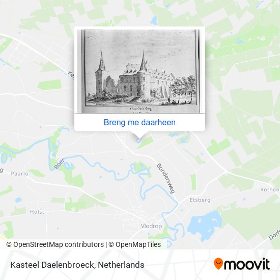 Kasteel Daelenbroeck kaart