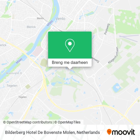 Bilderberg Hotel De Bovenste Molen kaart