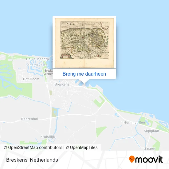 Breskens kaart