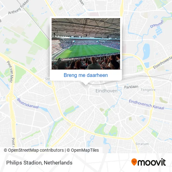 Philips Stadion kaart