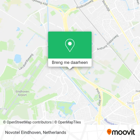 Novotel Eindhoven kaart