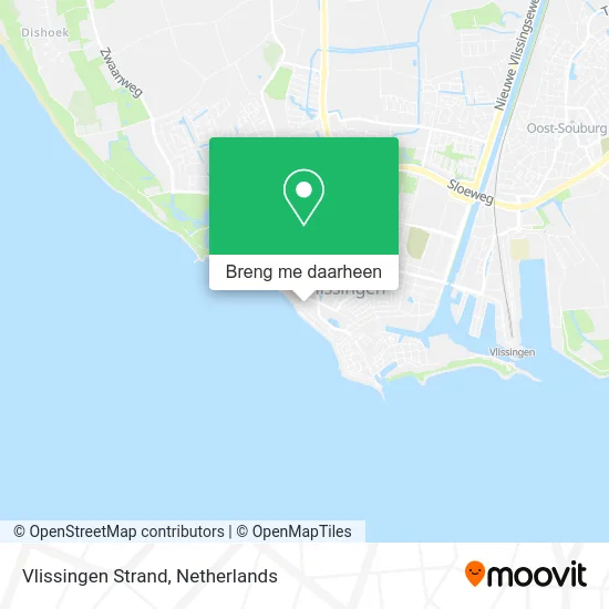 Vlissingen Strand kaart