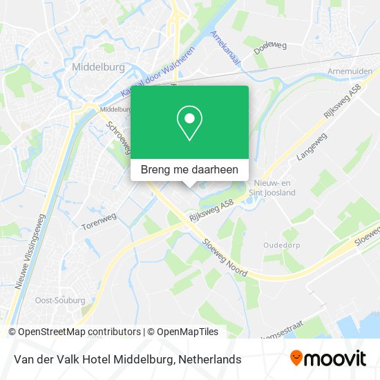 Van der Valk Hotel Middelburg kaart