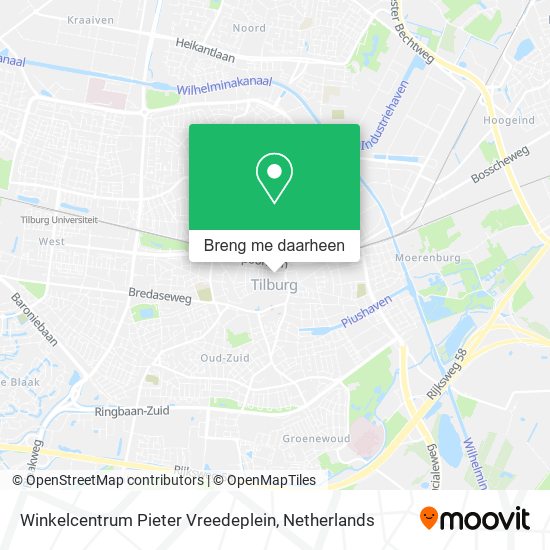 Winkelcentrum Pieter Vreedeplein kaart