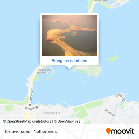 Brouwersdam kaart