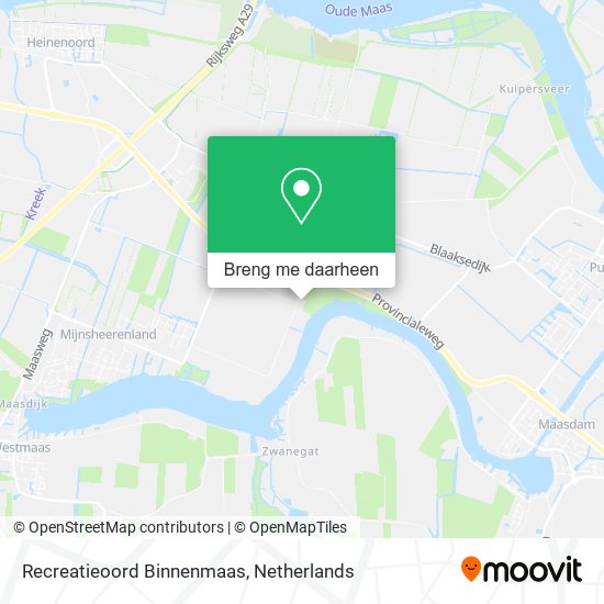Recreatieoord Binnenmaas kaart