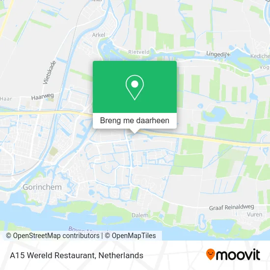 A15 Wereld Restaurant kaart