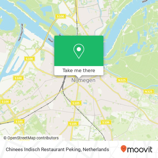 Chinees Indisch Restaurant Peking kaart