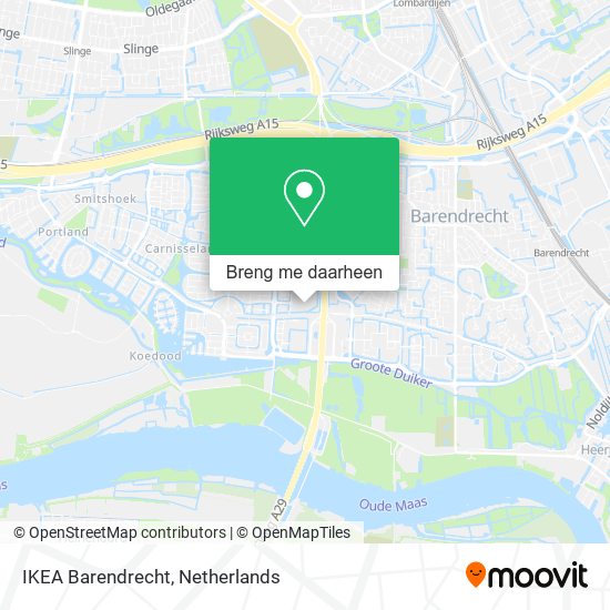 IKEA Barendrecht kaart