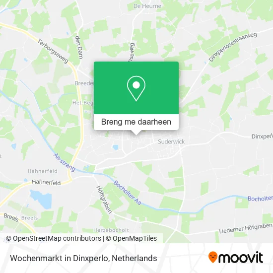 Wochenmarkt in Dinxperlo kaart