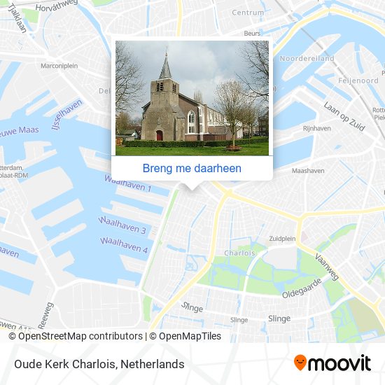 Oude Kerk Charlois kaart