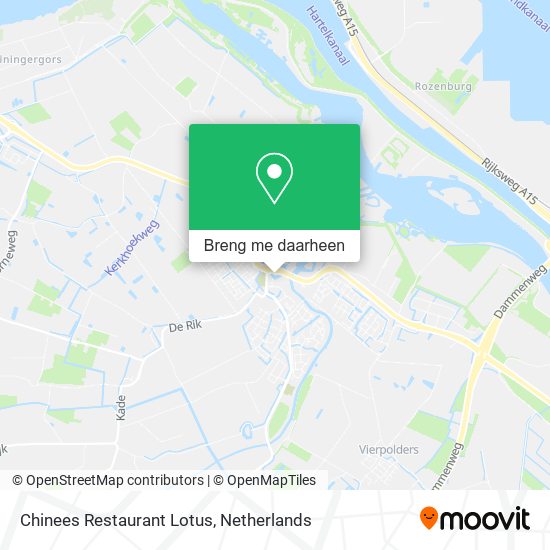 Chinees Restaurant Lotus kaart